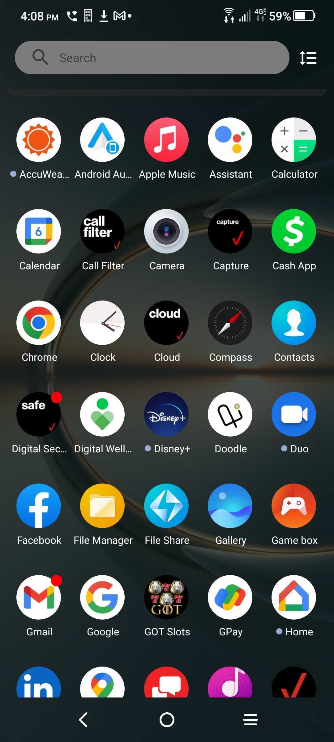 android auto for phone screens in app drawer