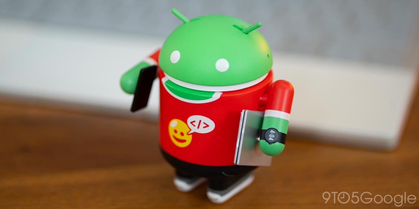 Android figurine depicting a developer