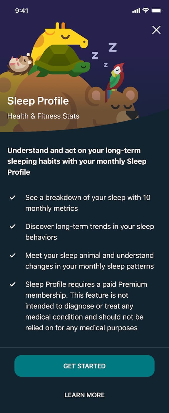 fitbit sleep profiles