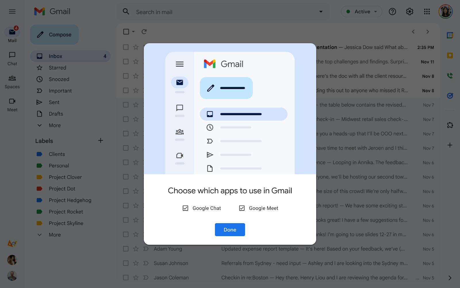 Gmail-only view