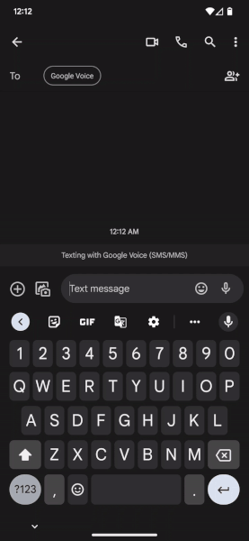 Google Assistant voice input