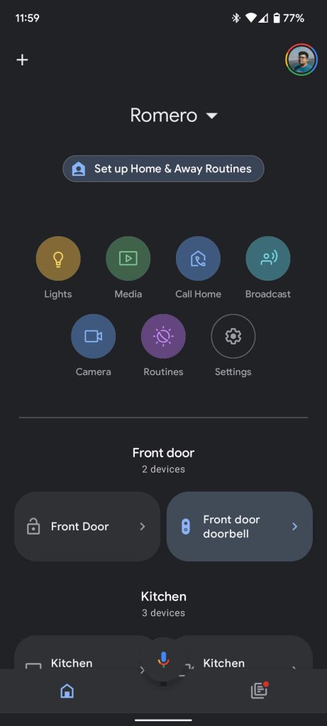 Google Home app