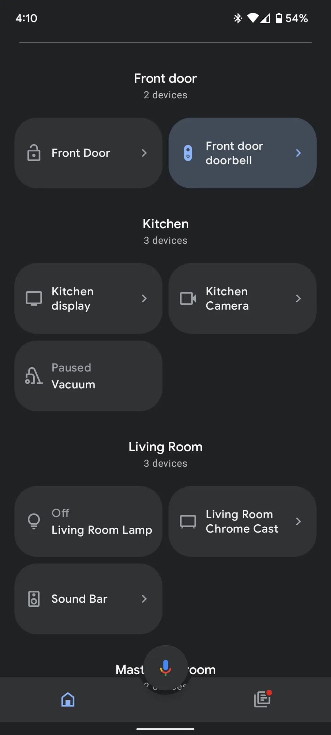 Alarm for google store home