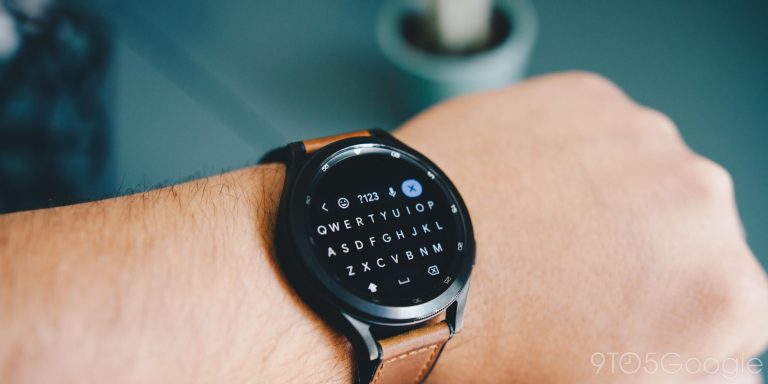 Galaxy Watch 4 QWERTY keyboard Gboard