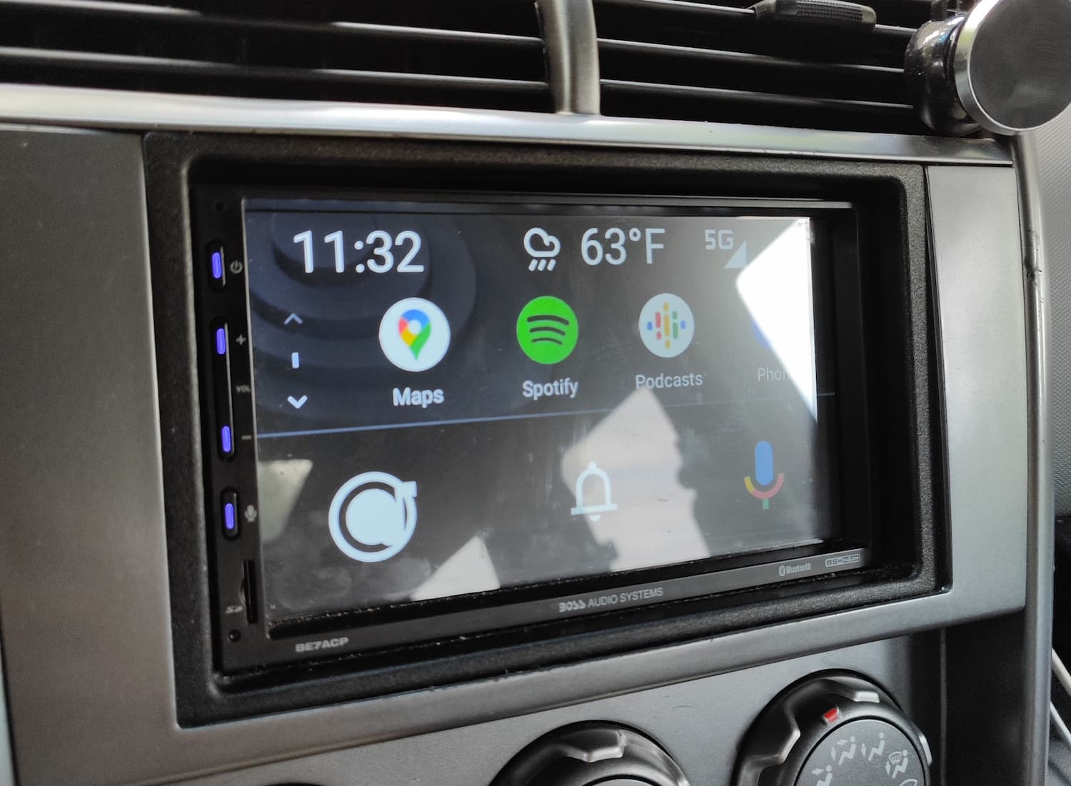 android auto huge icons issue