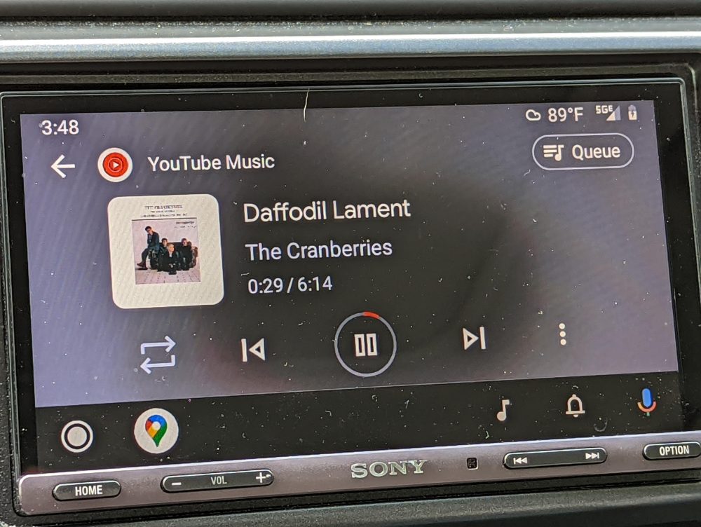 android auto music apps blur