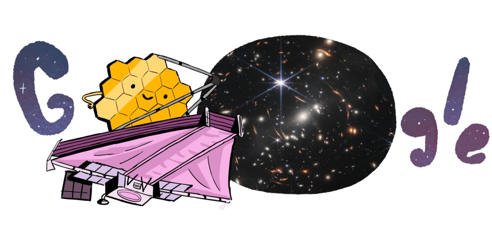 James Webb Space Telescope Google Doodle