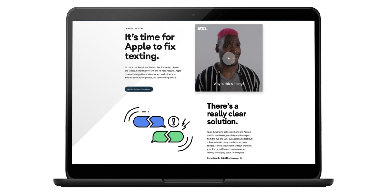 Google Apple RCS campaign