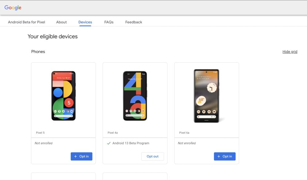 Android 13 Beta now available for the Pixel 6a