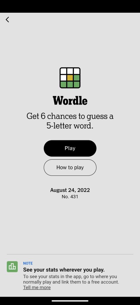 Wordle New York Times app 4
