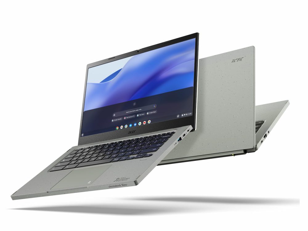 Front and rear of Acer Chromebook Vero 514