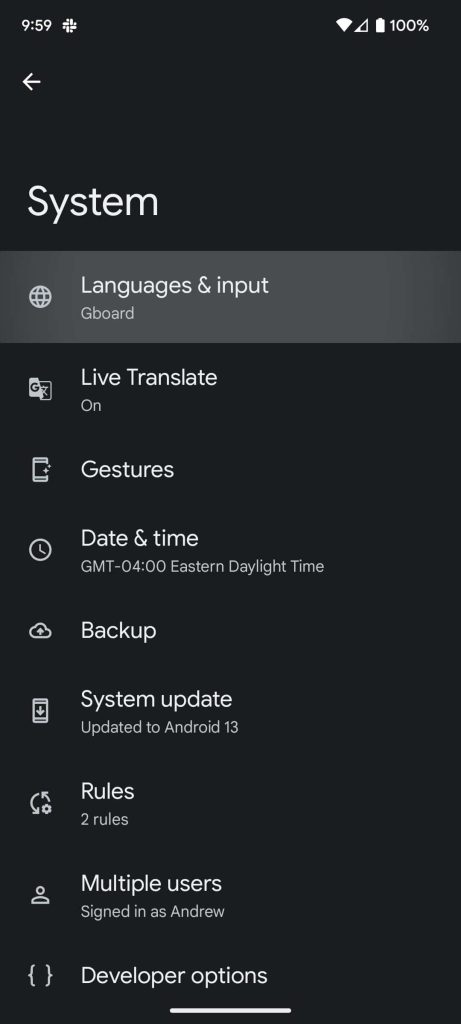 change language per app android 13