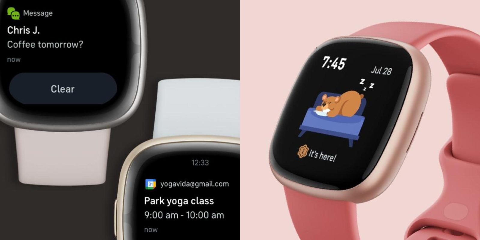 Nouvelles montres Fitbit Versa 4, Sense 2 et bracelet Inspire 3