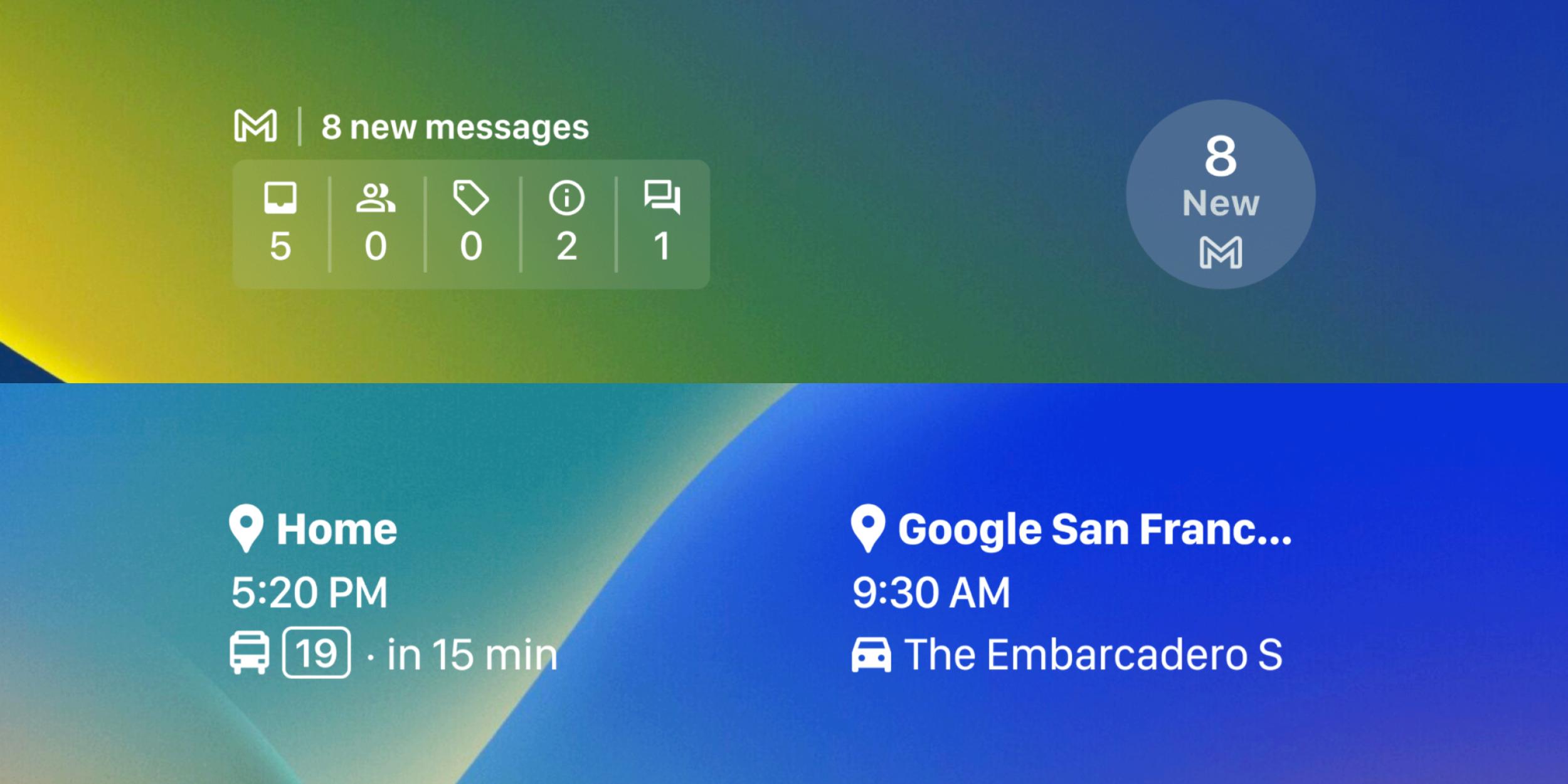 Google previews iOS 16 Lock Screen widgets for Gmail, Maps, and more