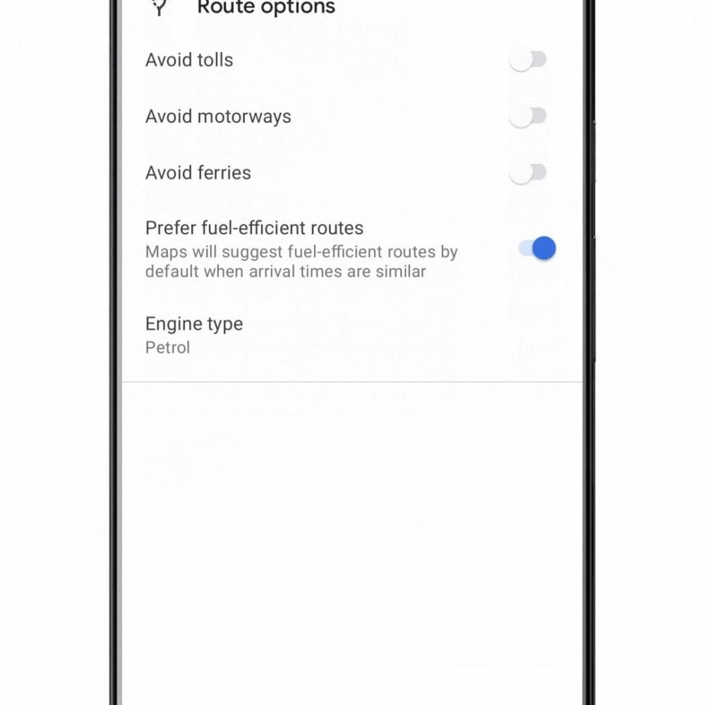 Google Maps letting you specify car engine type - 9to5Google