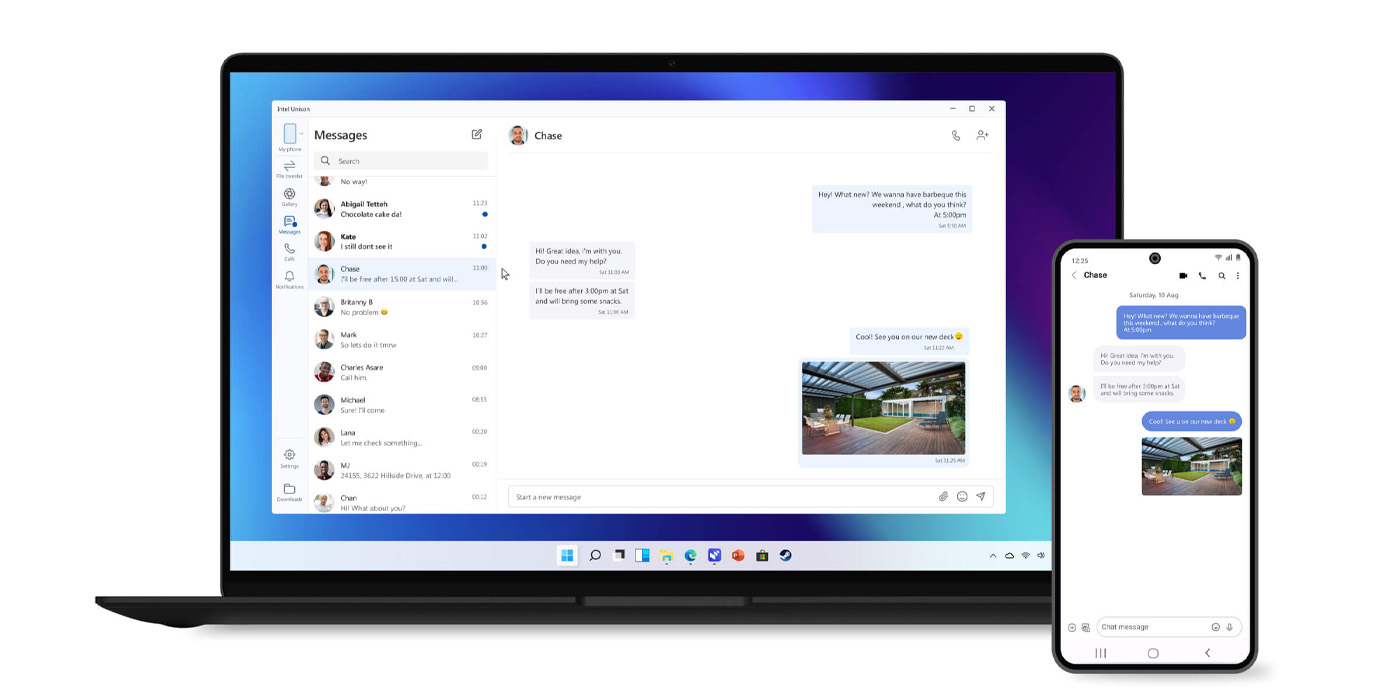 Intel's Unison Windows app lets you text, send files from any phone