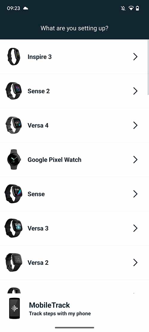 Aplicația Fitbit Pixel Watch