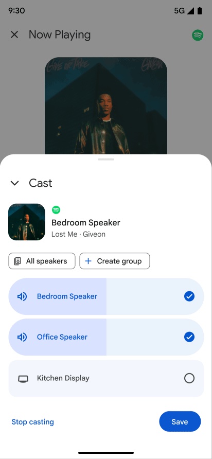 Here S The Thoroughly Rebuilt And Redesigned Google Home App   Google Home App Redesign Now Playing 3 