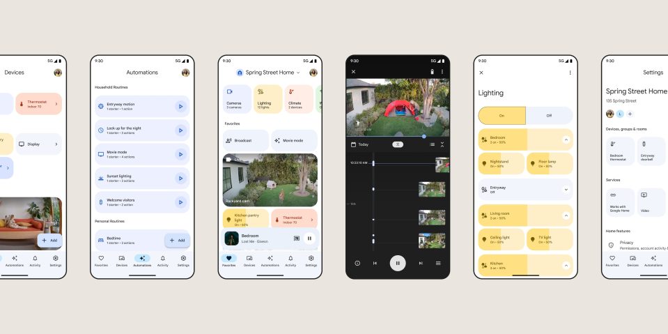 google home app redesign
