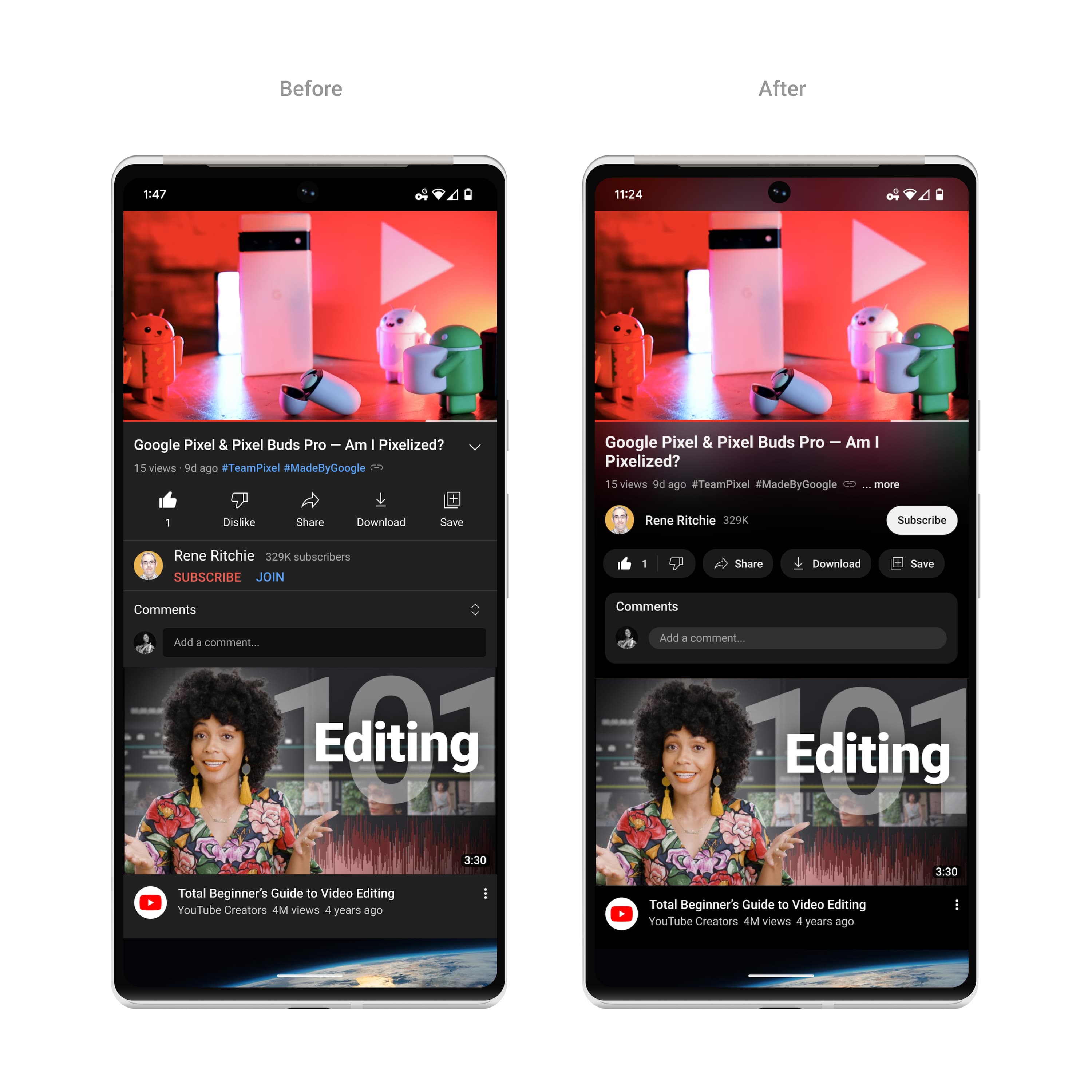 YouTube Rolling Out Black Dark Theme Ambient Mode And More