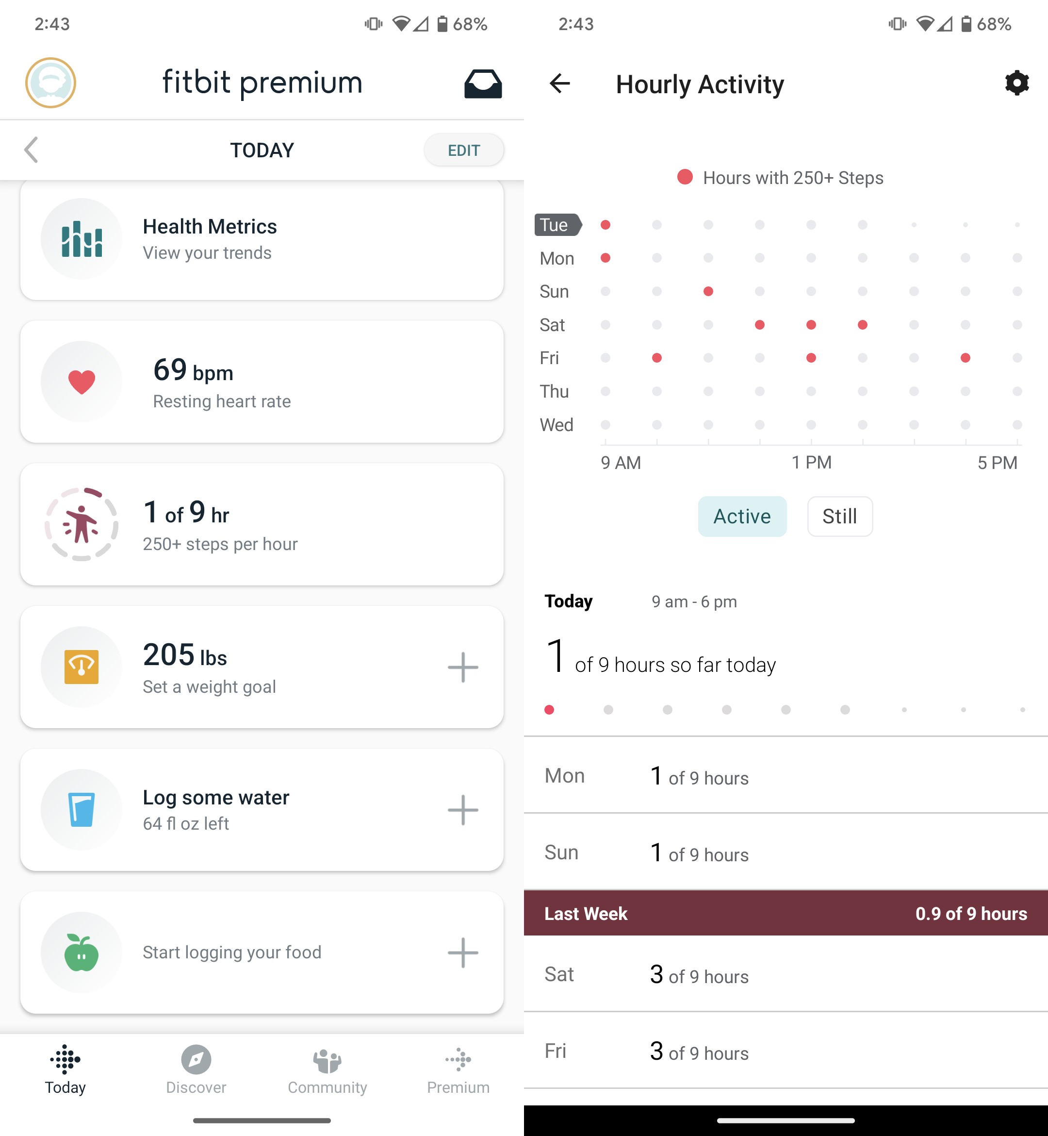 Pixel Watch disable hourly activity step count reminders in Fitbit app