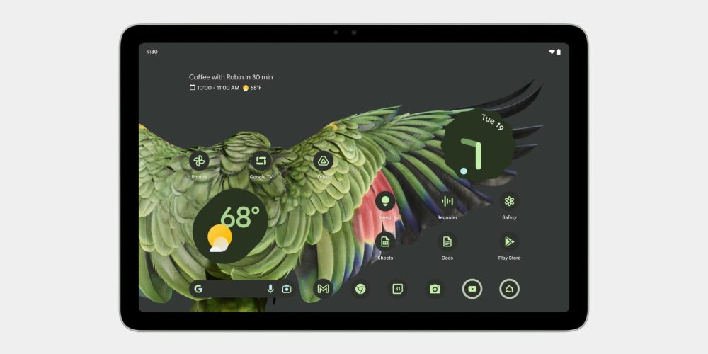 Pixel tablet preview