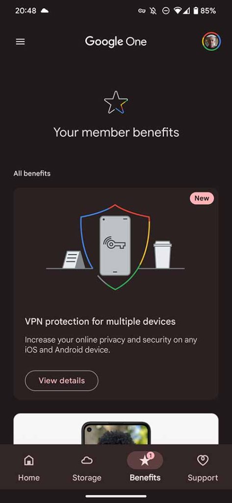 google uno vpn píxel 7