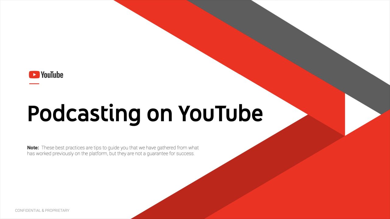 YouTube podcasting guide