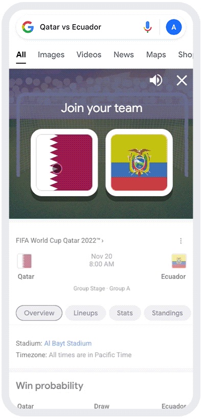 Google has a FIFA World Cup 2022 mini-game on mobiles: Here's how, mini  world cup 
