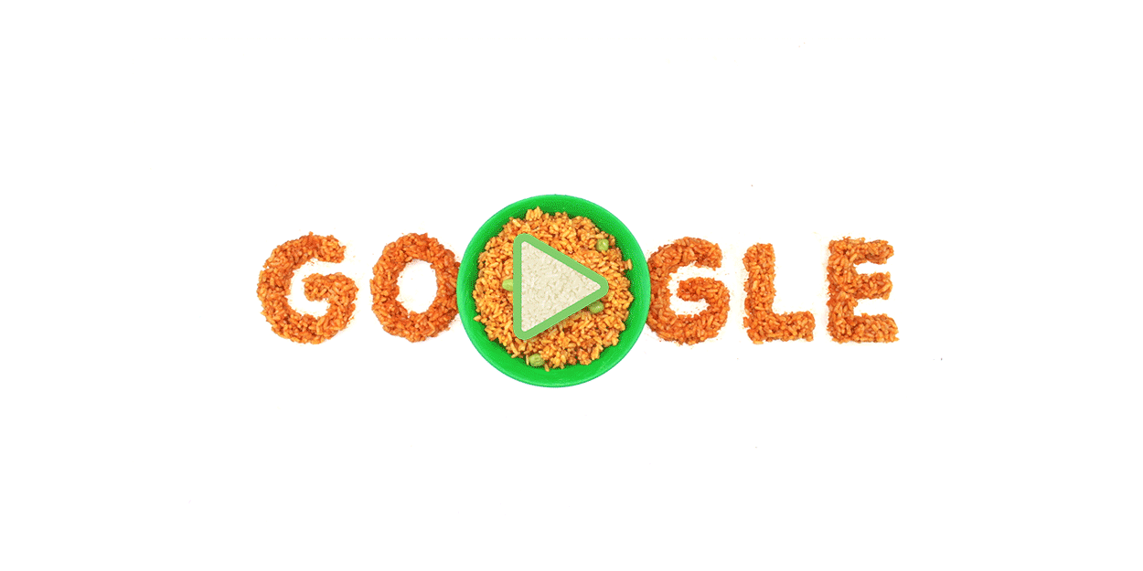 Jollof rice Google Doodle animation