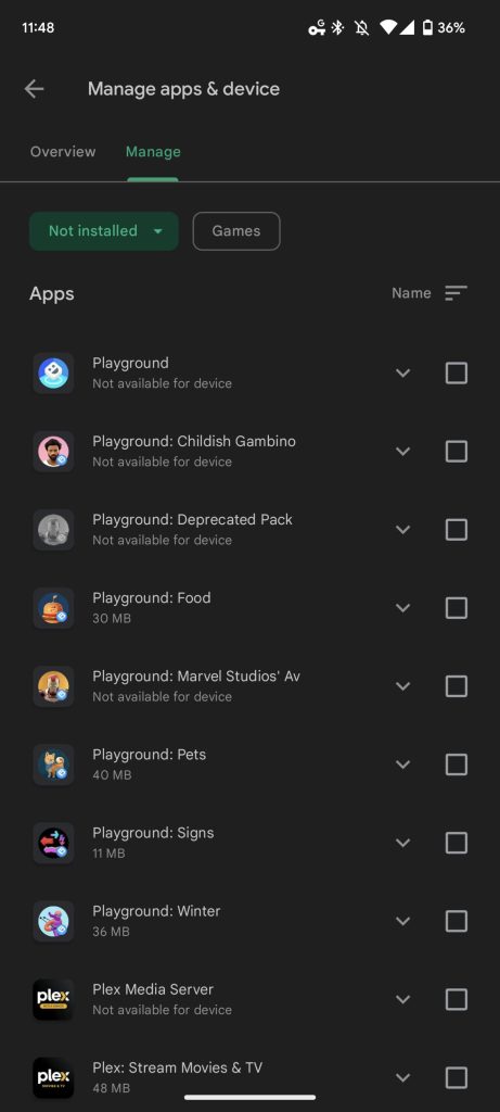 Android Apps - Playground