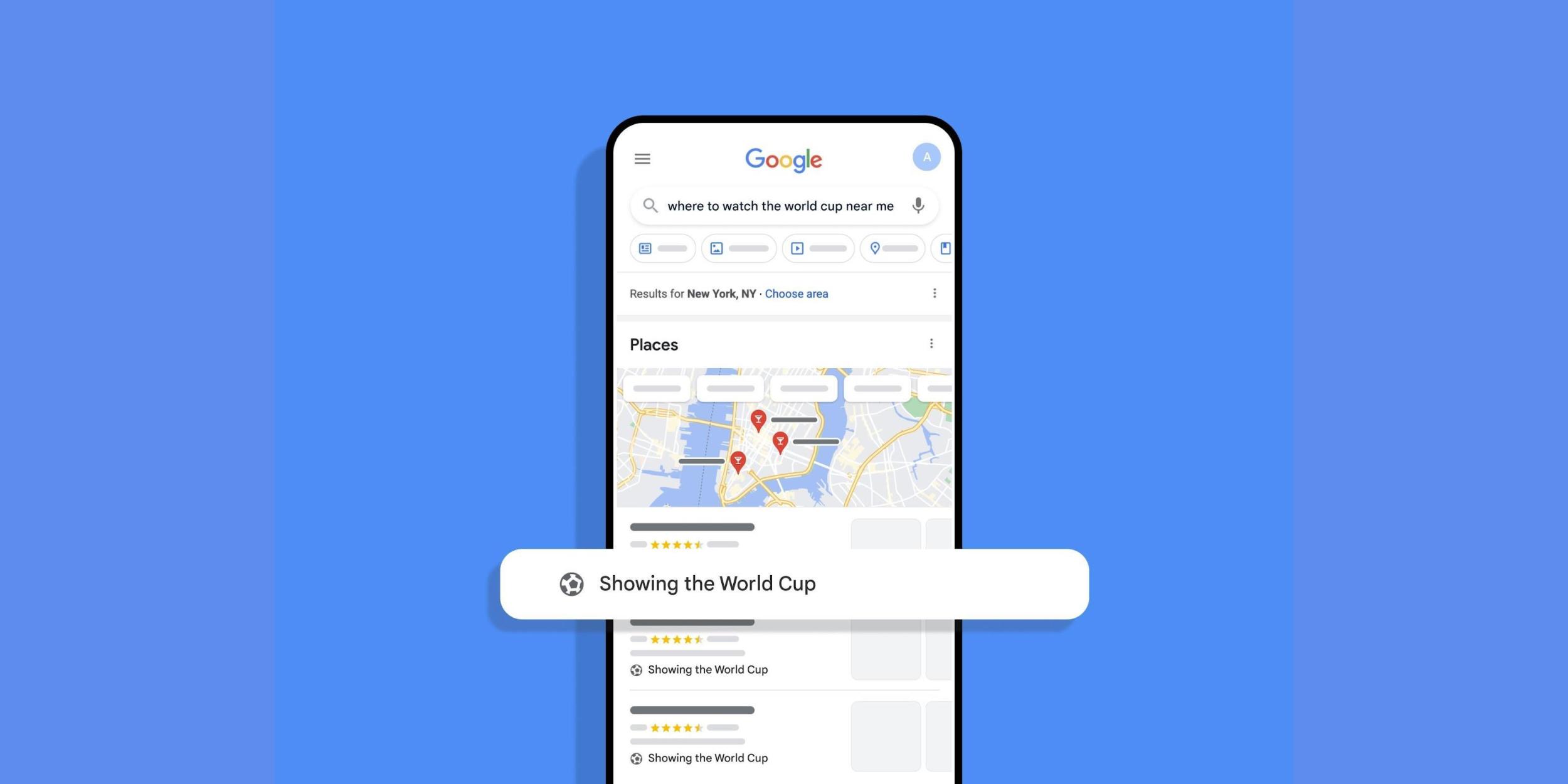 Google Duplex powering where to watch World Cup near me