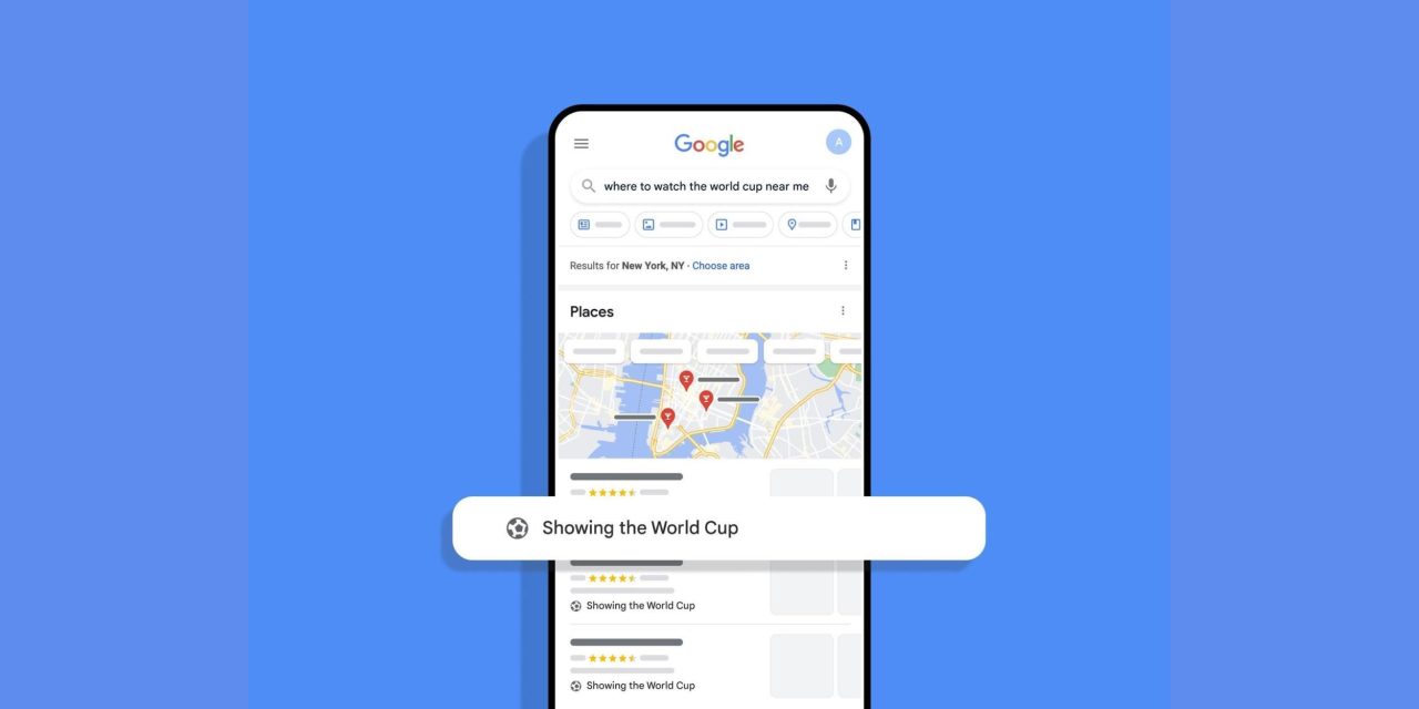 Google Duplex powering 'where to watch World Cup near me'