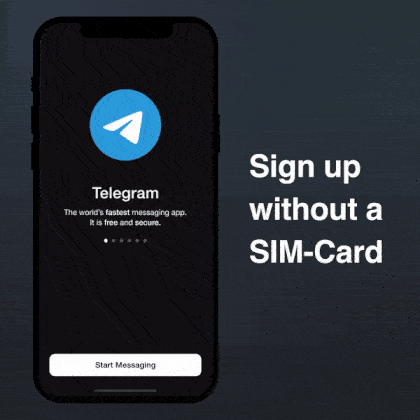 telegram no sim sign up