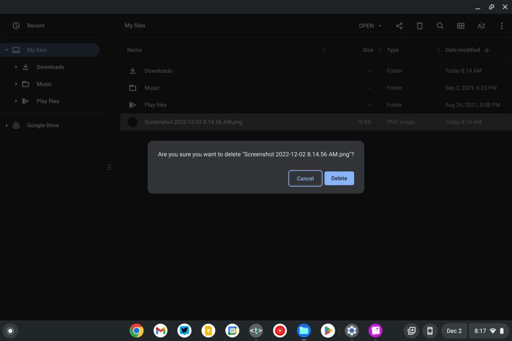 ChromeOS 108: Files app Trash can, touchscreen keyboard redesign, more