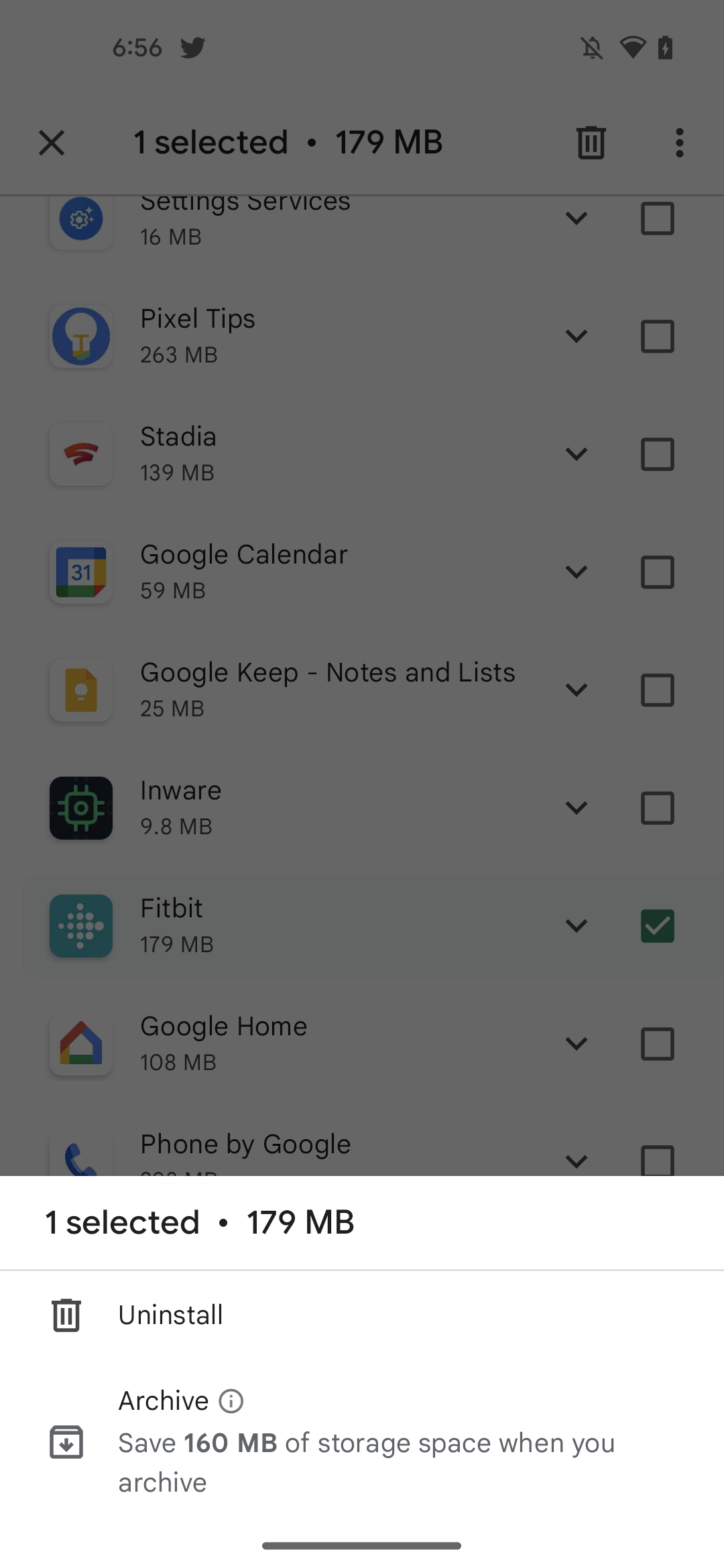 Play Store App Archiving 1