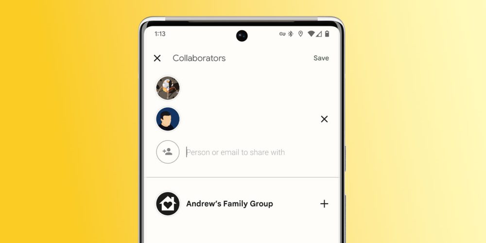 google notes share share people