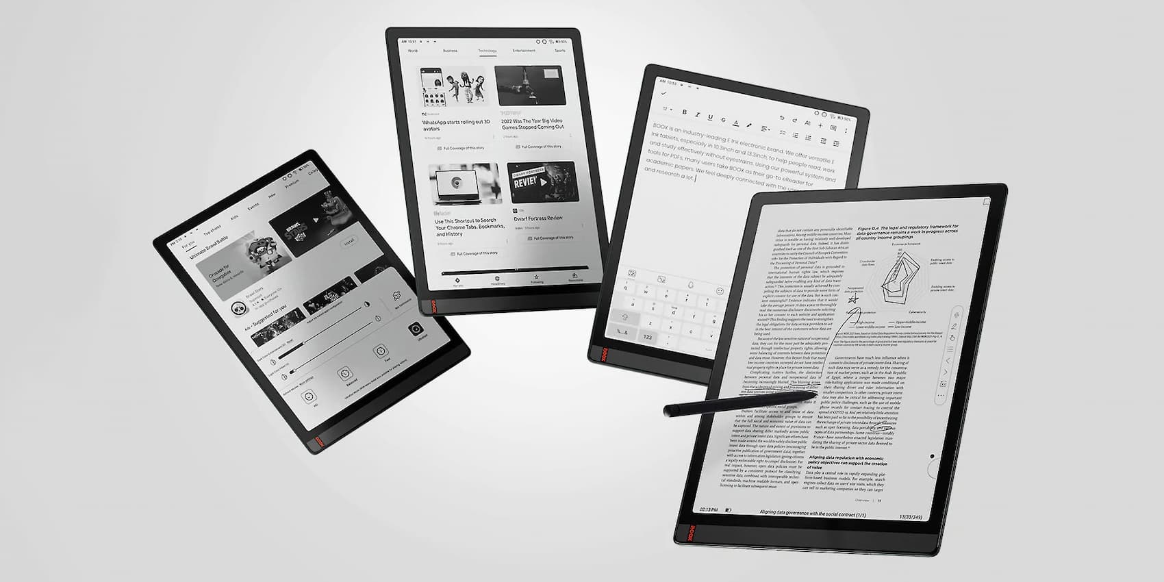 Boox Tab X launches with 13.3-inch e-ink display