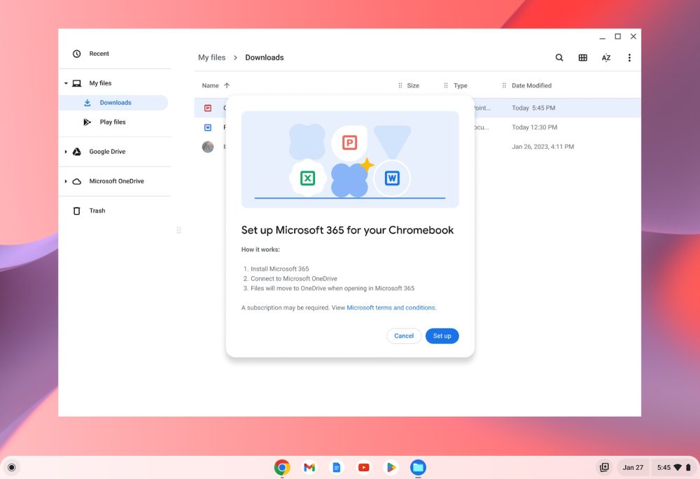 ChromeOS is getting Microsoft 365 and OneDrive integration ‘later this year’