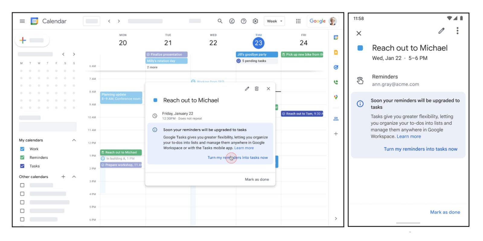 Google Tasks Assistant Reminders migration