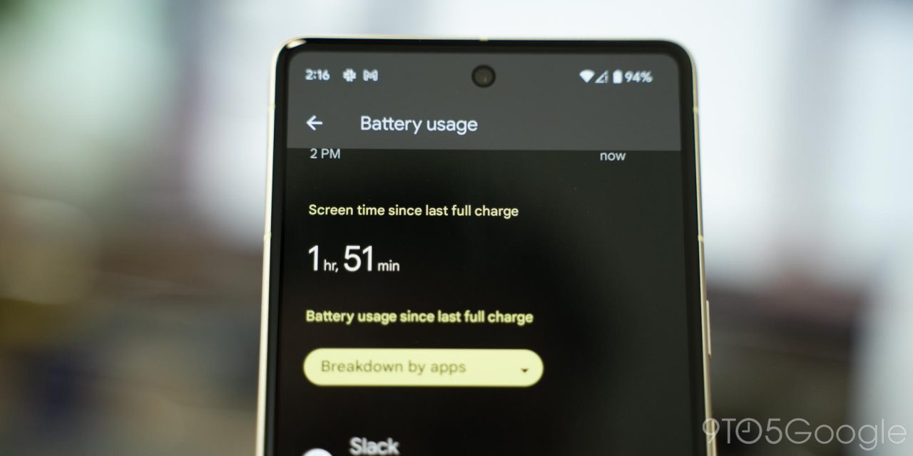 android 14 screen time battery stats