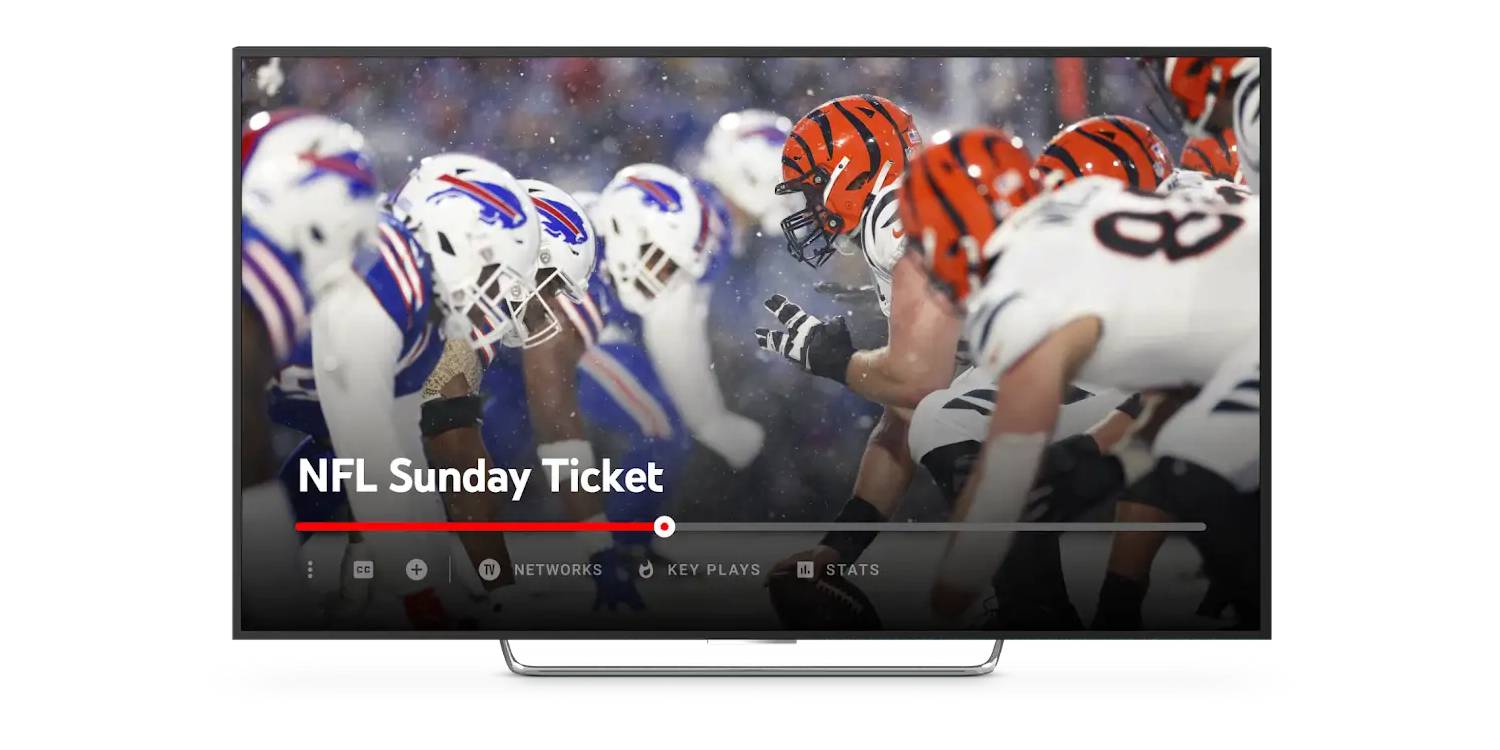 NFL Sunday Ticket gets unlimited streams on YouTube TV