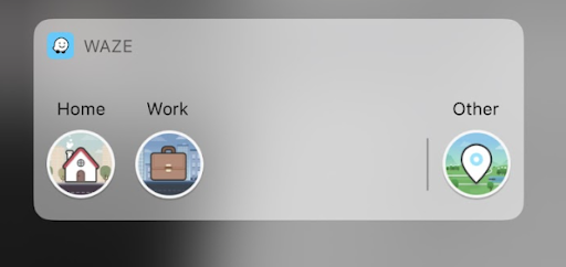 Waze has eliminated its iOS widget