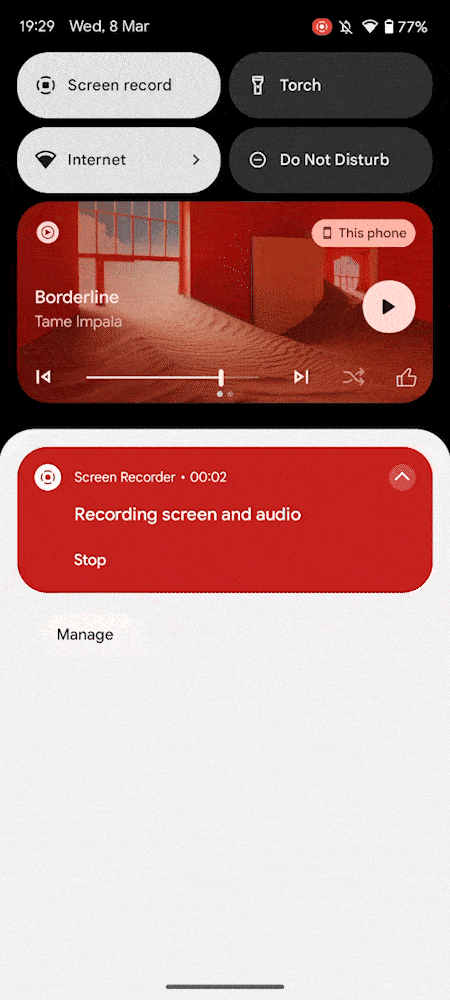 android 14 media player
