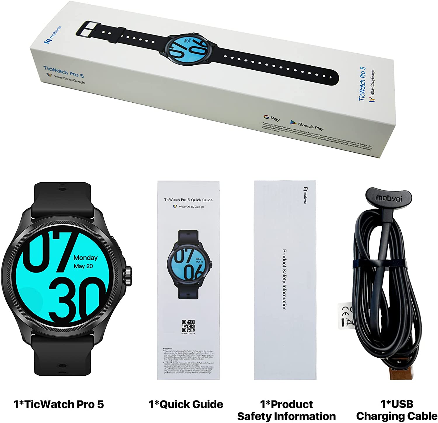 TicWatch Pro 5 leaks with Snapdragon W5+ and rotating crown