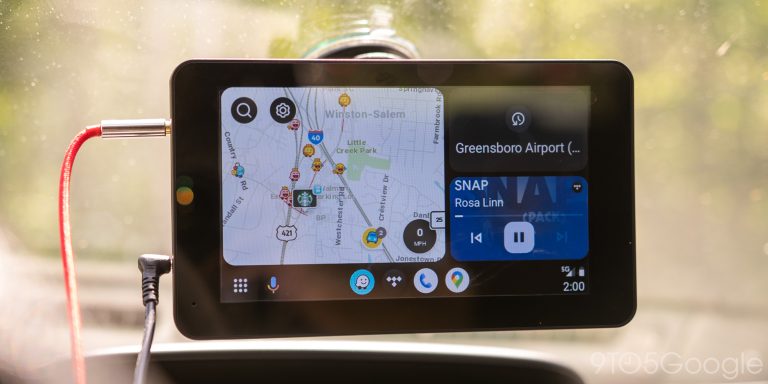 waze android auto dashboard view
