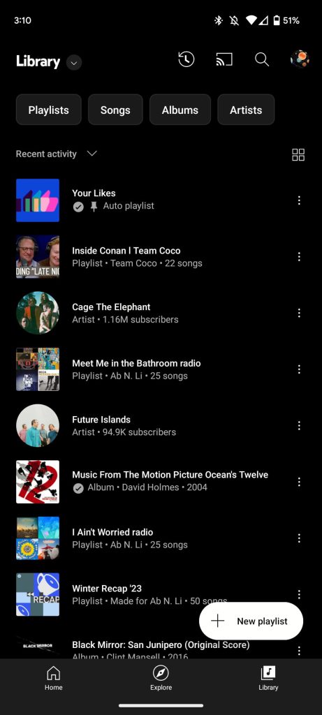 YouTube Music rolling out Library grid view on Android, iOS [U]