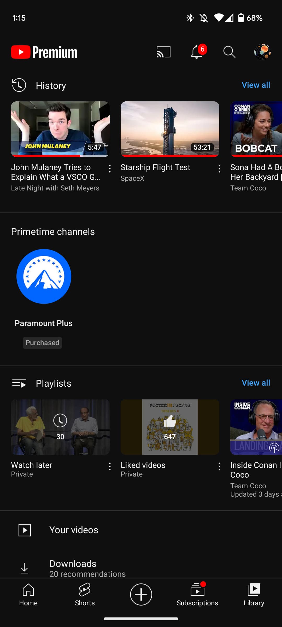 YouTube Tests Removing The Long List Of Playlists For A Carousel