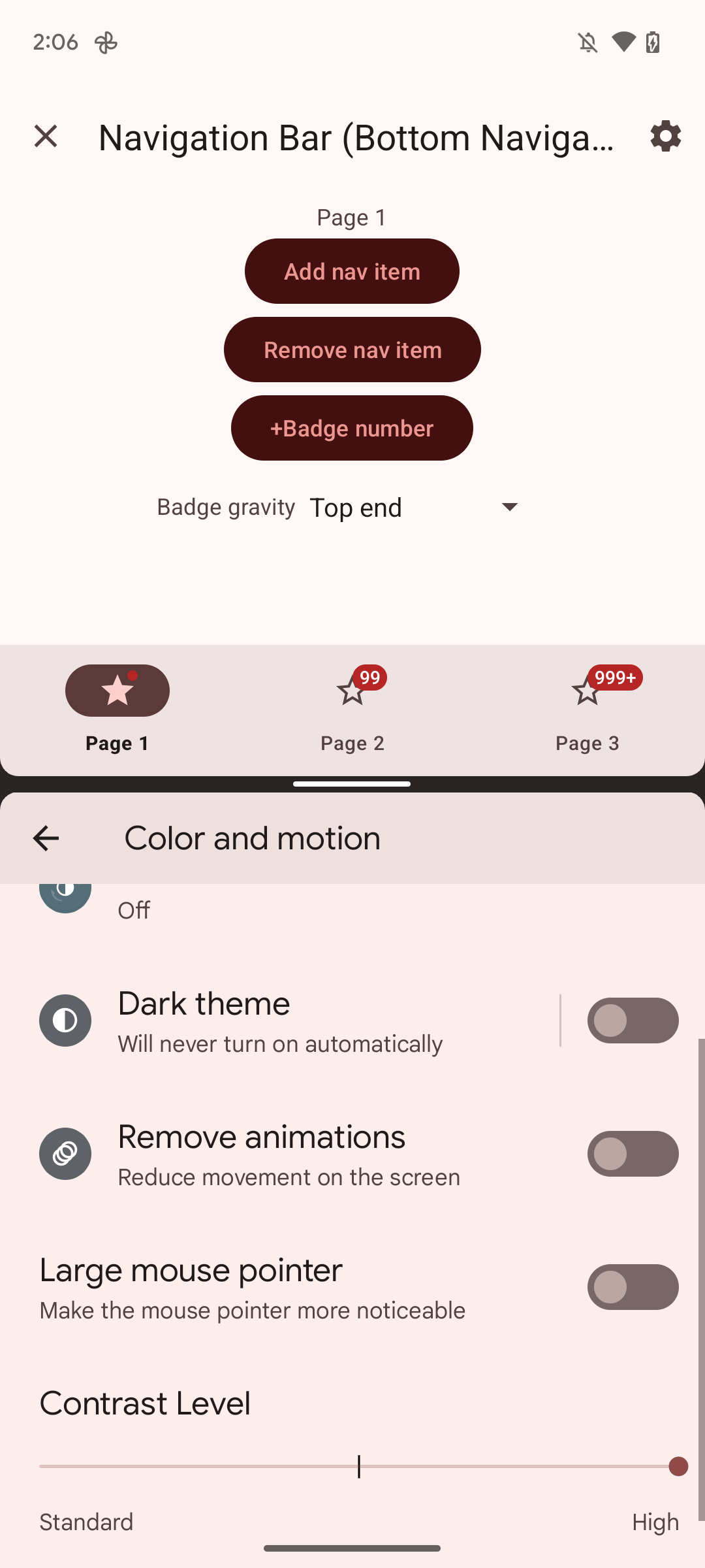 Color Slider Android Android 14 adds a slider to tweak Material You contrast