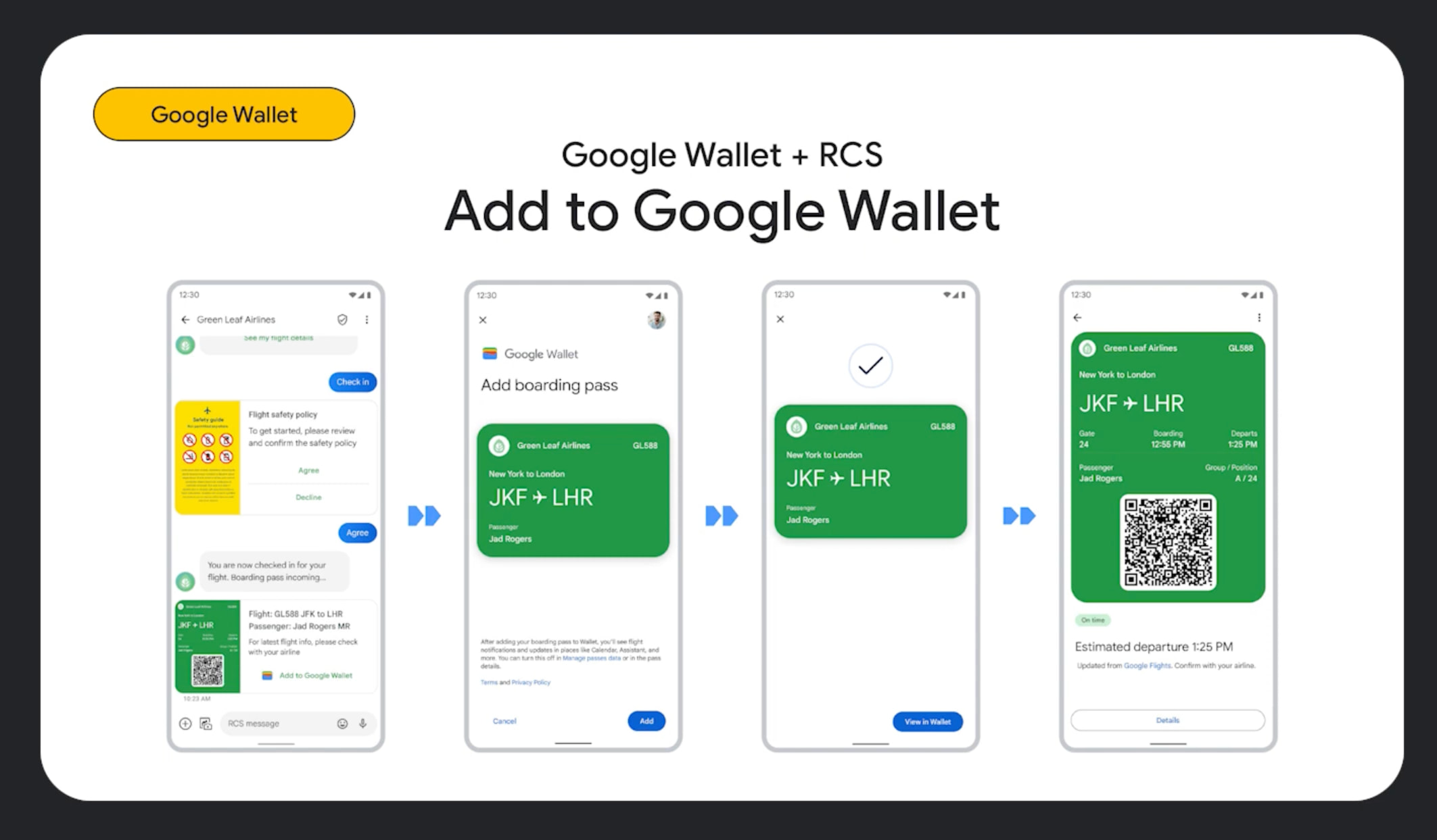 Use Messages RCS To Check-in, Save Google Wallet Passes